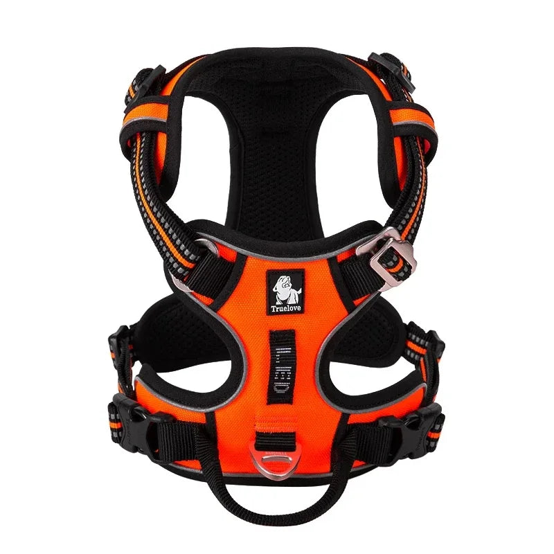 Pet Harness No Pull Nylon Reflective Dog Leash Pet Collar