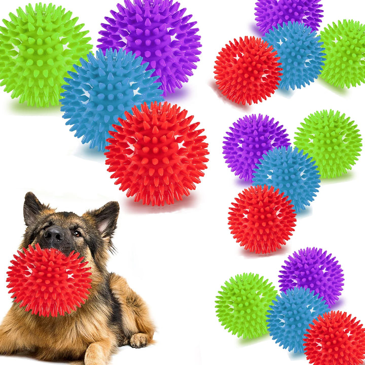 Dog Toys Spiky Balls Cleans Teeth and Gum Chewers