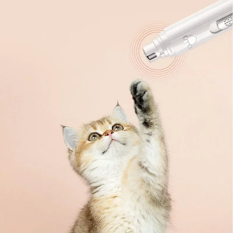 Electric Dog Nail Grinder Wheel LED Light Trimmers for Cat Dog