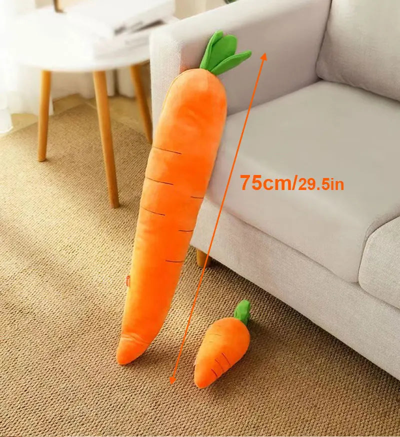 Dog Toy Pet Carrot Plush Toy Vegetable Chew Toy
