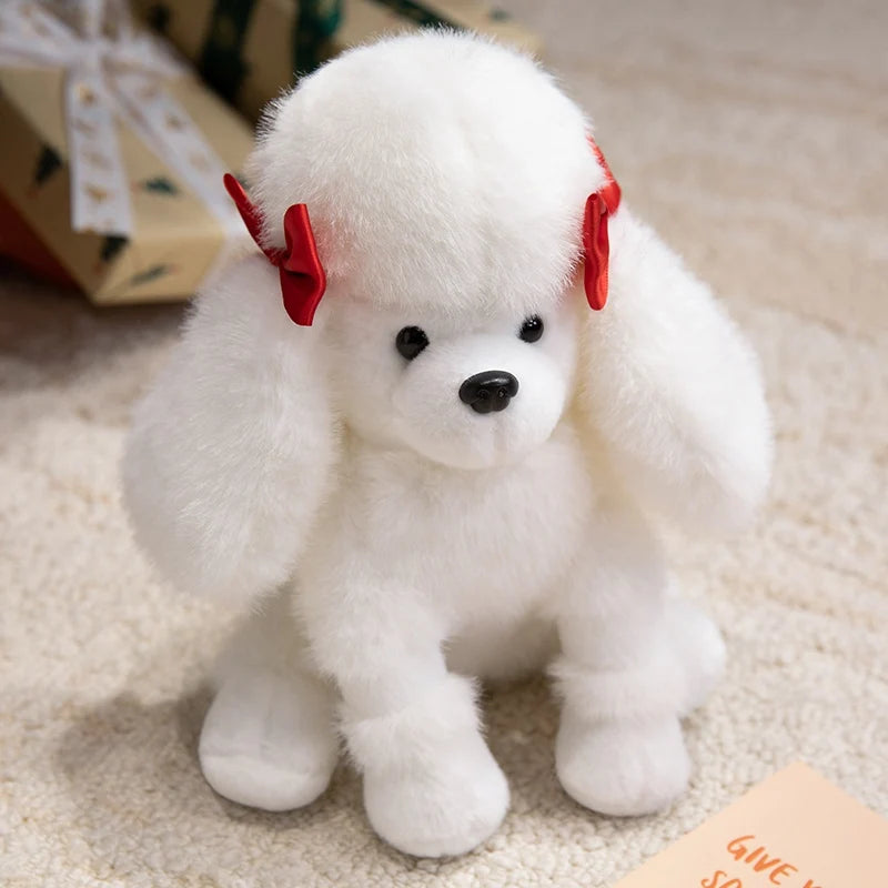 Hot Sale Realistic Sitting Poodle Pug Puppy Plush Toys