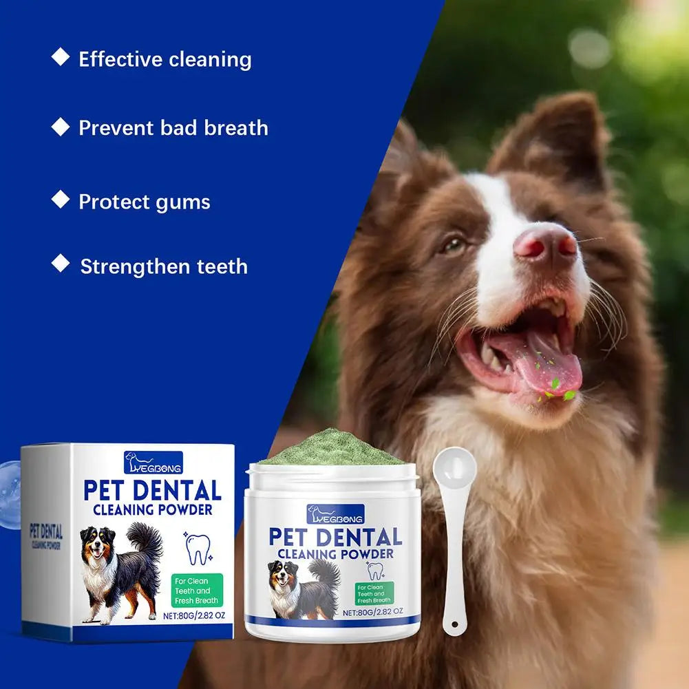 Dog Teeth Cleaning Powder Oral Dog Dental Care Powder