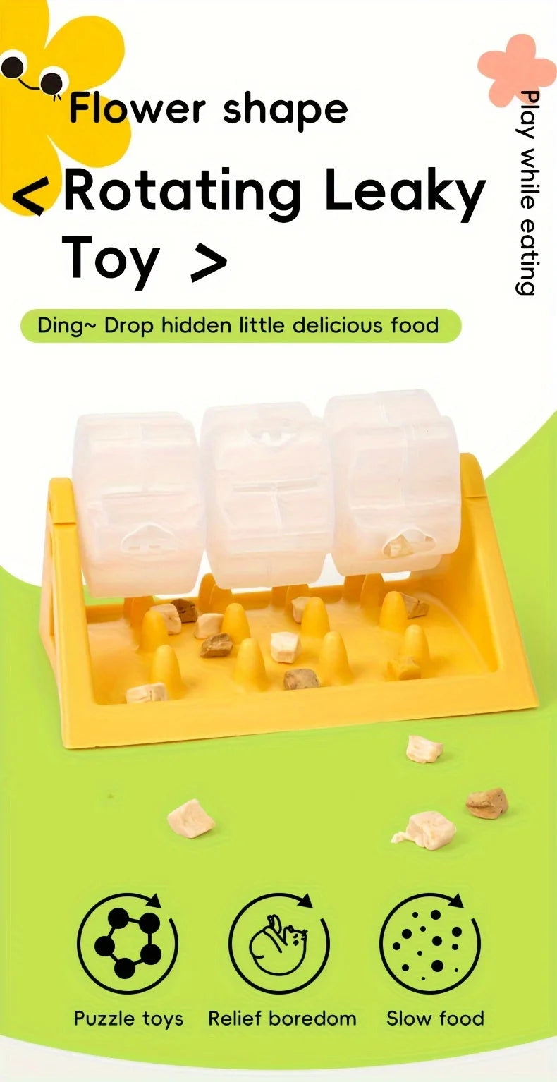 Interactive Dog Food Dispenser Toy Puzzle Fetch Toys
