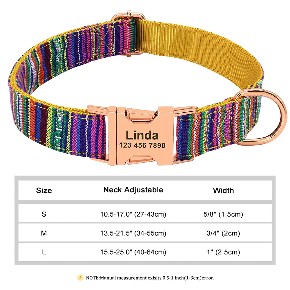 Personalized Dog Accessories Nylon Printed Dog Leash