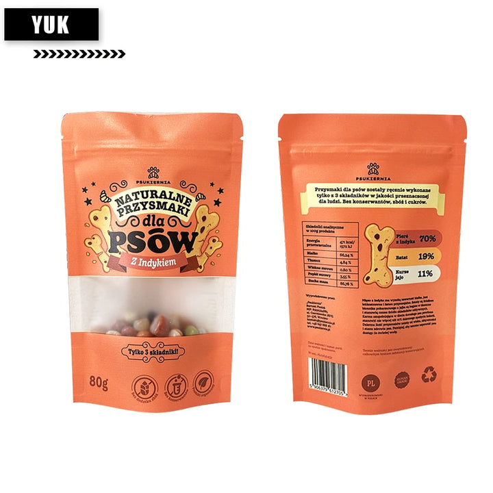 White Kraft Paper Frosted Window Bag, Dog Dry Food