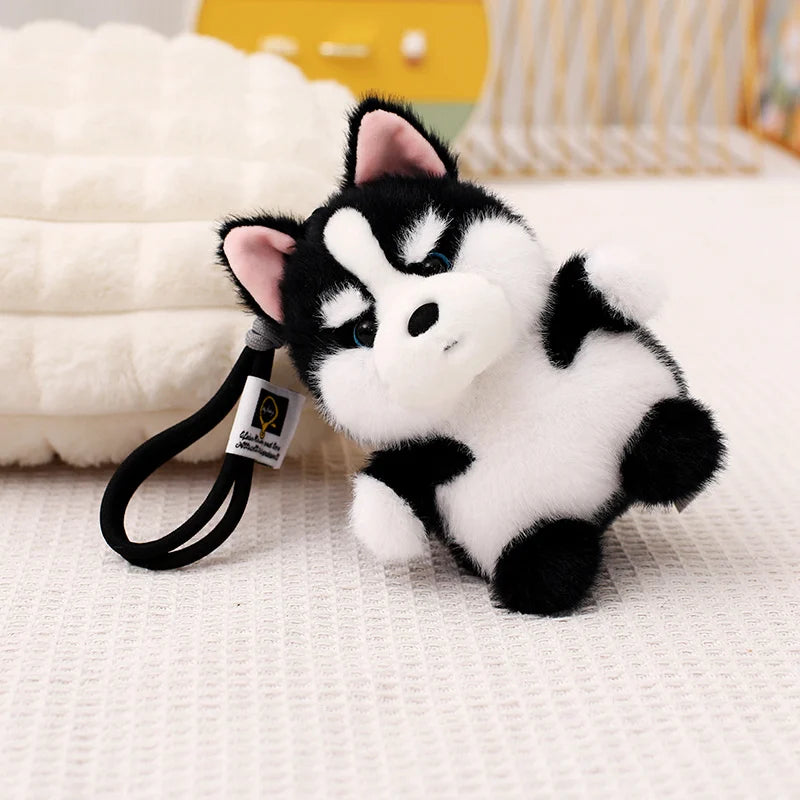 Dog Plush Toy Pendant Teddy Husky  Dolls Car Decor