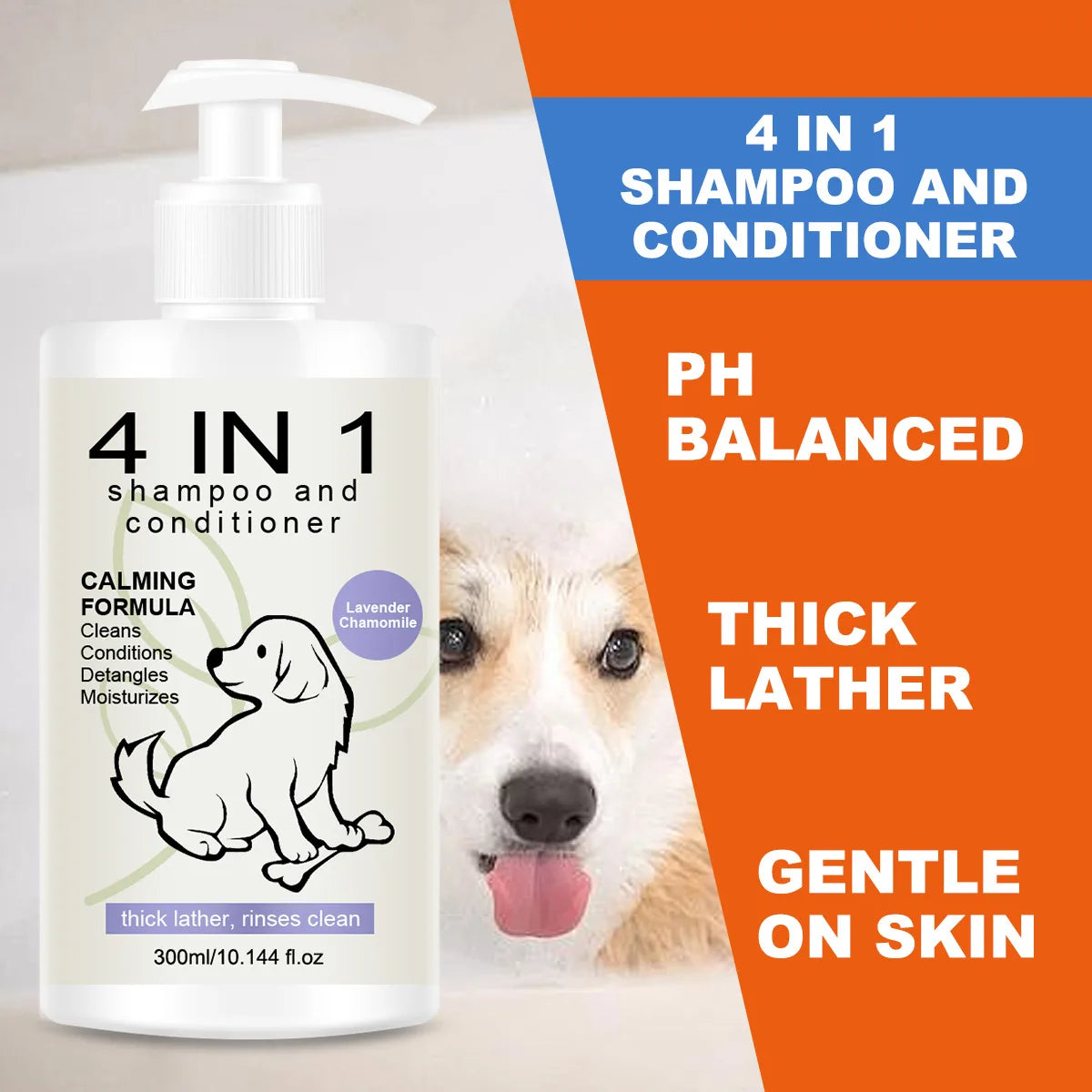 Pet shampoo and conditioner Special shampoo for dog