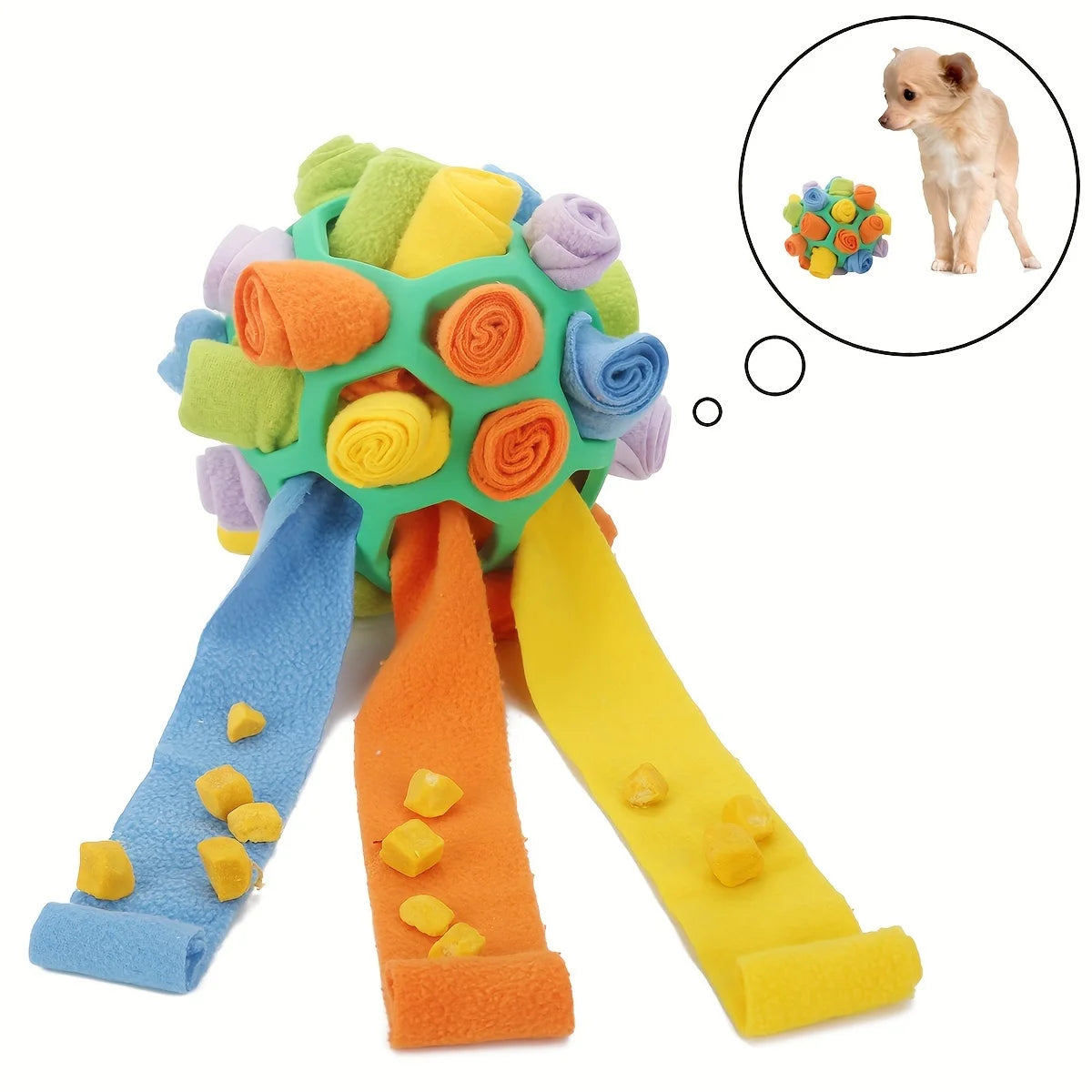 Interactive Dog Toy Sniffing Ball for Hiding Treats Treat Toys