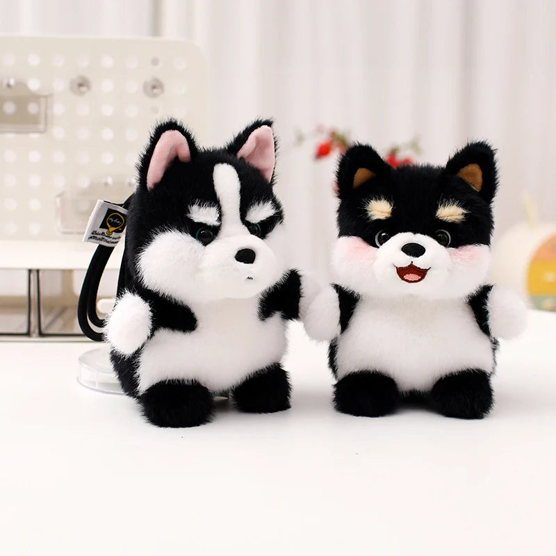 Dog Plush Toy Pendant Teddy Husky  Dolls Car Decor