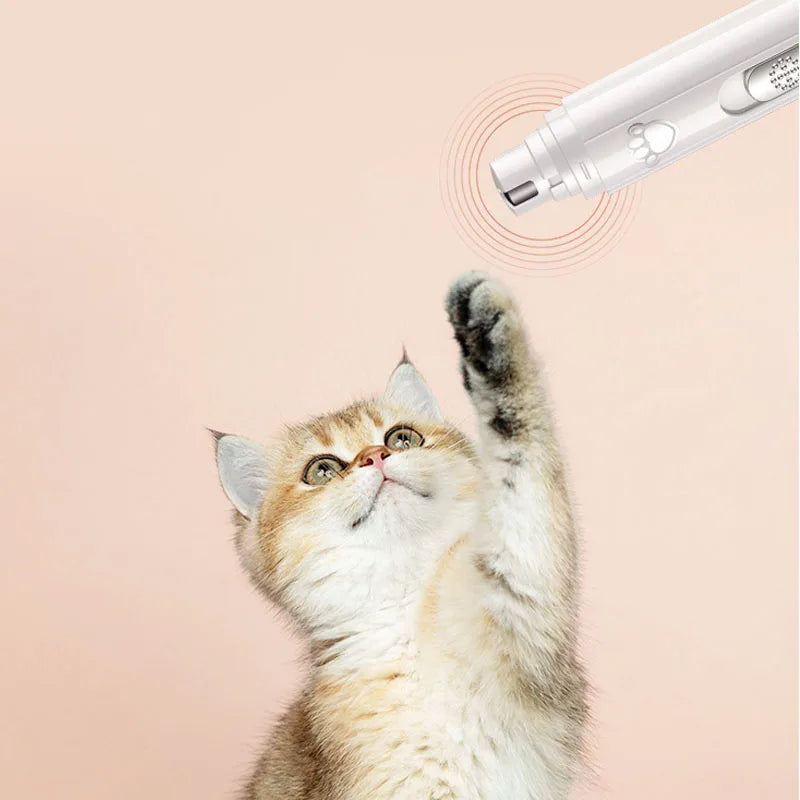 Electric Dog Nail Grinder Wheel LED Light Trimmers for Cat Dog