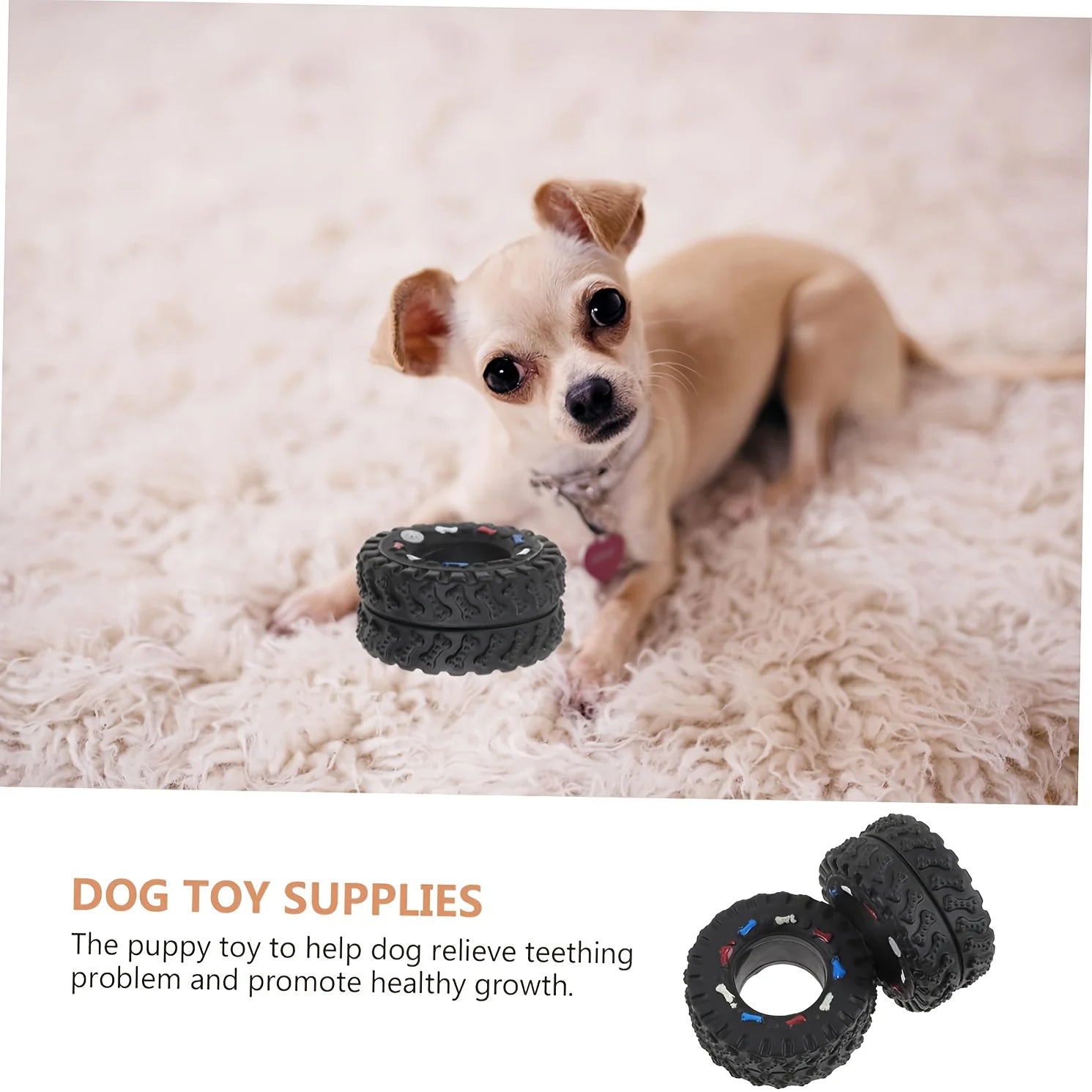 Dog Chew Wheel Toy Chew Suitable for Puppies Dogs