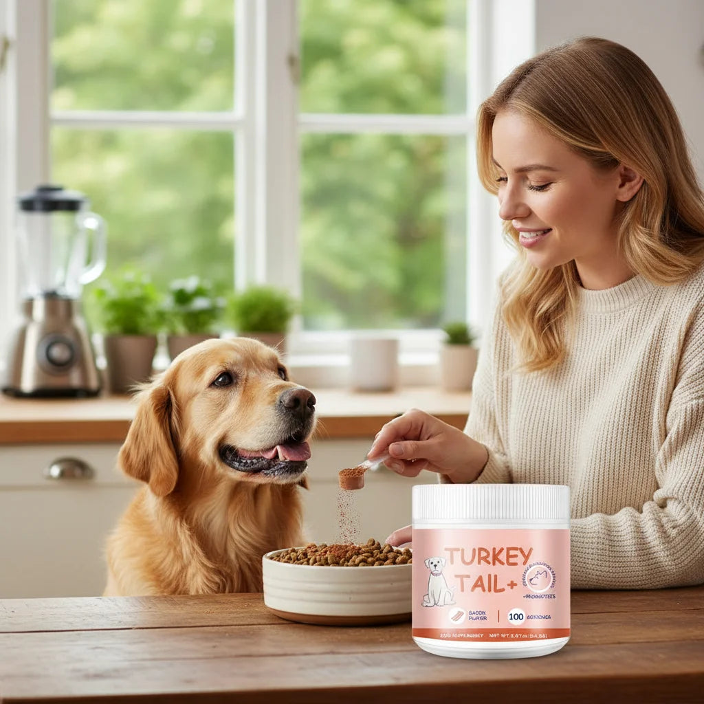 Bacon Taste Pet Mushroom Powder Natural Wet Food