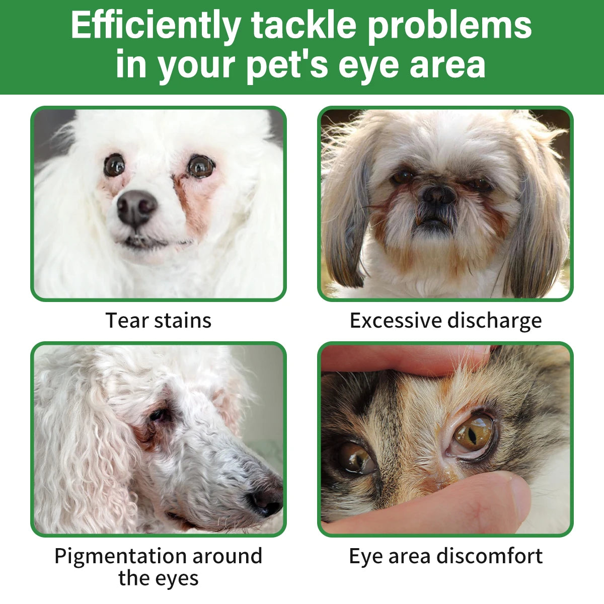 PET Large Size Pet Eye Wipes Tear Stain Remover Care