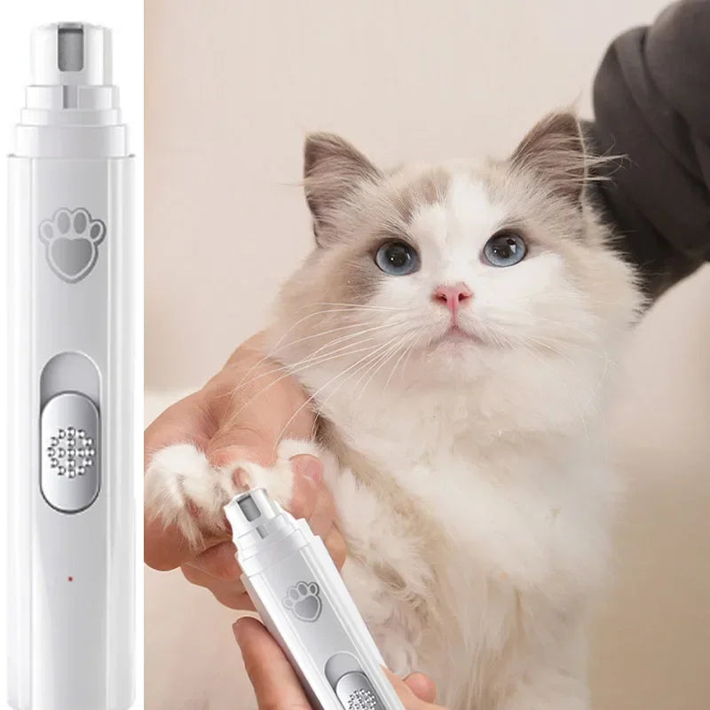 Electric Dog Nail Grinder Wheel LED Light Trimmers for Cat Dog