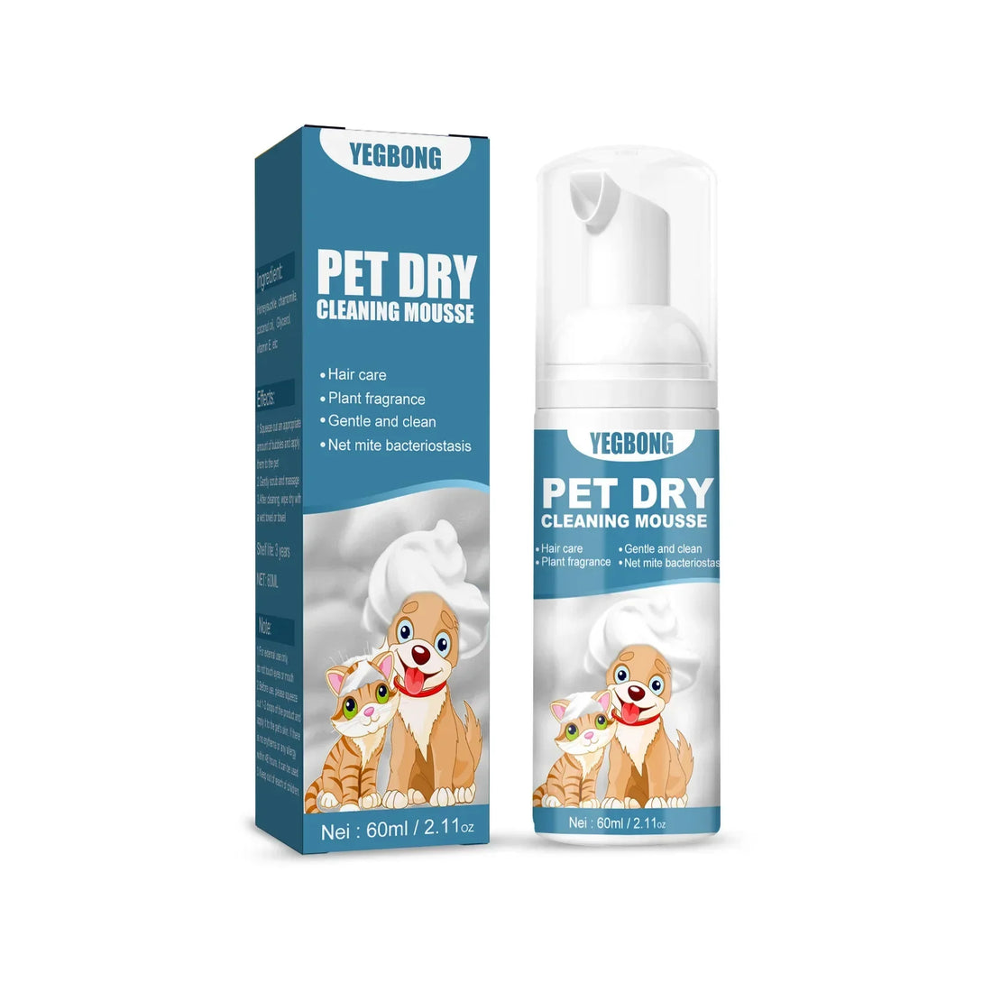 Waterless Dog Shampoo No Rinse Dogs Cleaning Shampoo