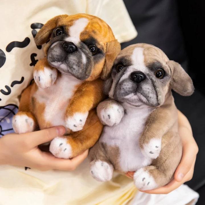 Hot Sale Realistic Sitting Poodle Pug Puppy Plush Toys