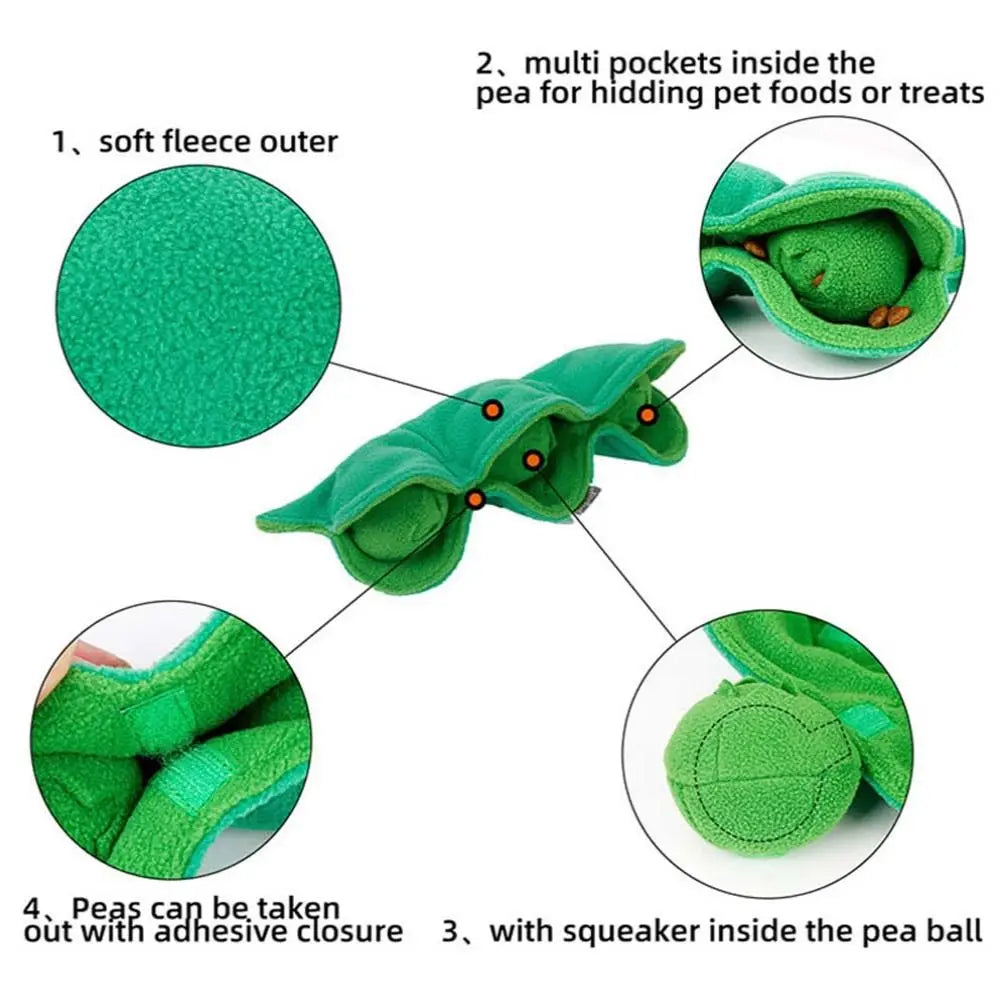 Sniffing Dog Toy Squeaky Plush Treat Dog Toys Dispenser Toy
