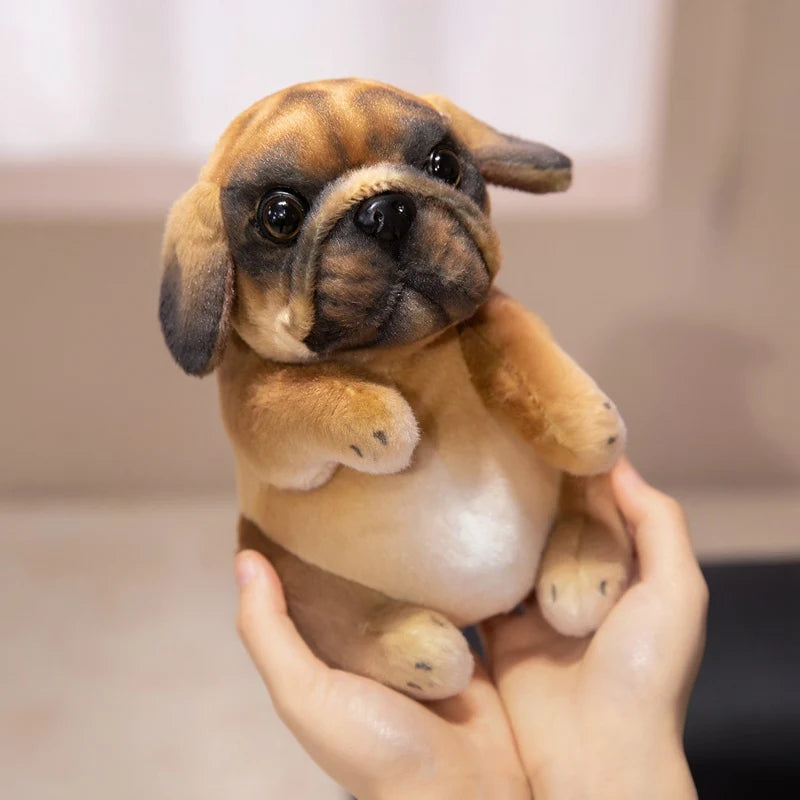 Hot Sale Realistic Sitting Poodle Pug Puppy Plush Toys