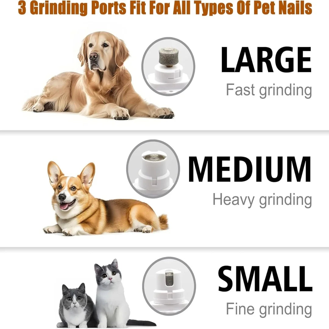 Pet Nail Clippers Quiet Pet Nail Grinder Grooming Tool