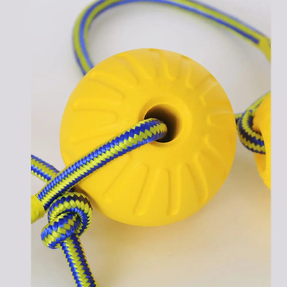Yellow Rubber Ball Pet Dog Training Chew Play Fetch Toys