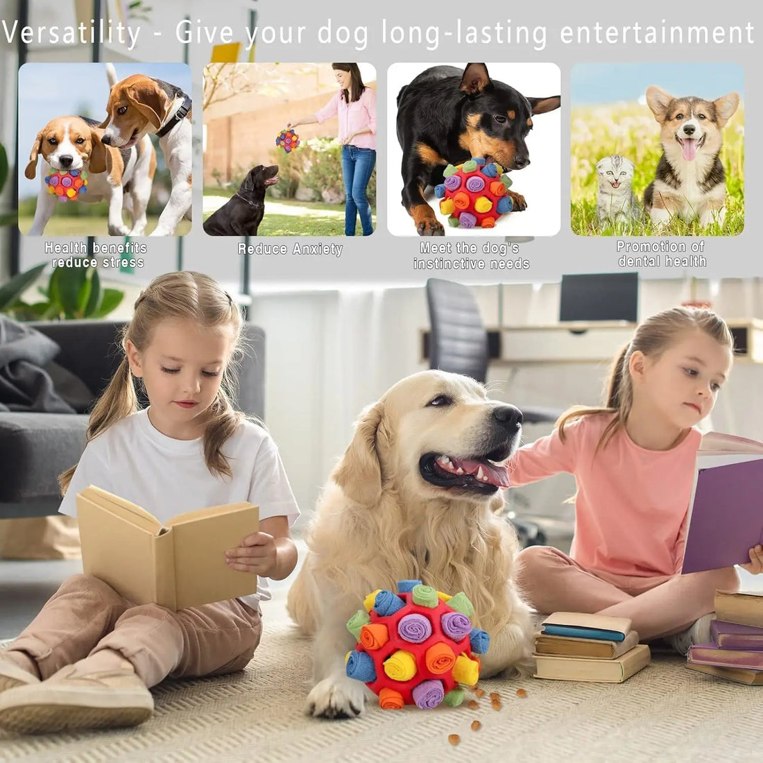 Interactive Dog Puzzle Toy Sniffing Ball for Treat Dog Toys