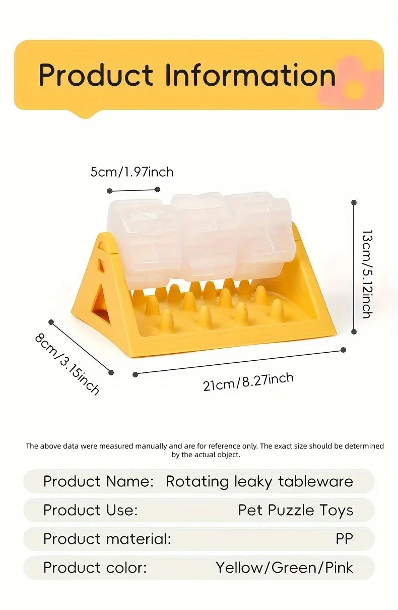 Interactive Dog Food Dispenser Toy Puzzle Fetch Toys