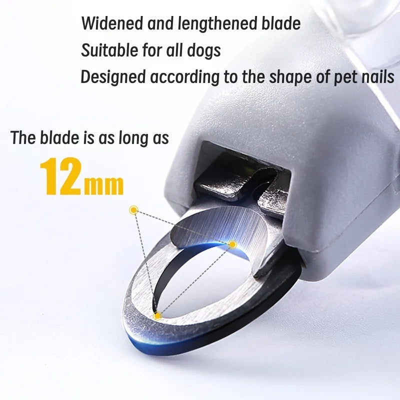 Pet cat and dog nail clippers with LED light cleaning supplies