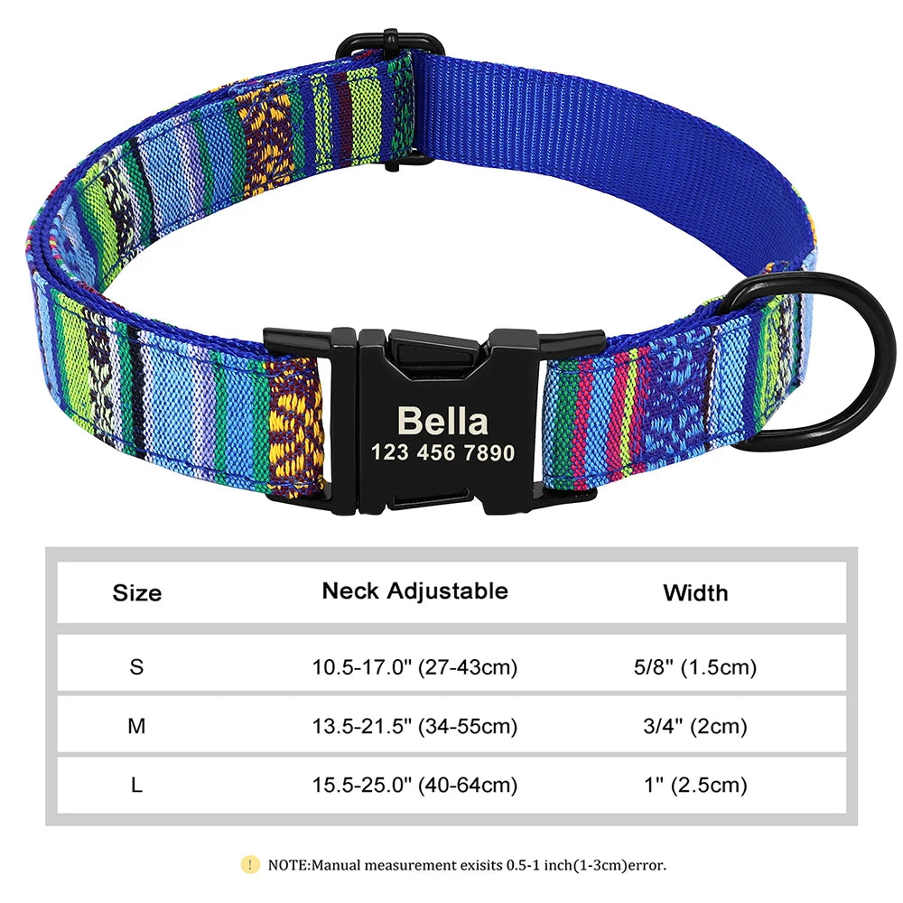 Personalized Dog Accessories Nylon Printed Dog Leash