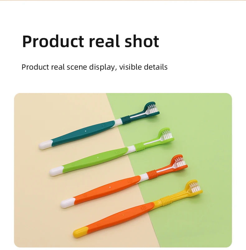 Pet Toothbrush Dog Plastic Toothbrush Removing Dental Care
