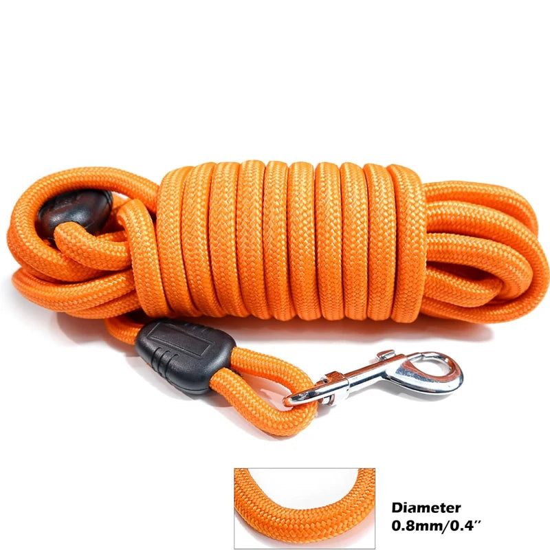 Long Rope Training Dog Leash Heavy Duty Nylon Dog Leash