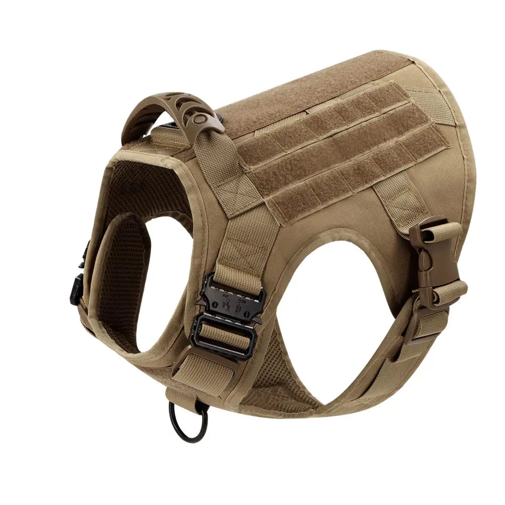 Military Large Dog Harness Pet Leash Collar