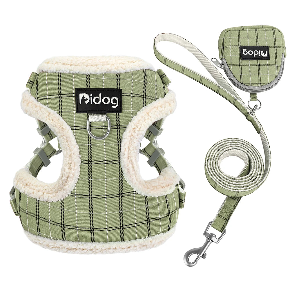 Breathable Dog Harness Leash Bag Set Leash Pet Collar