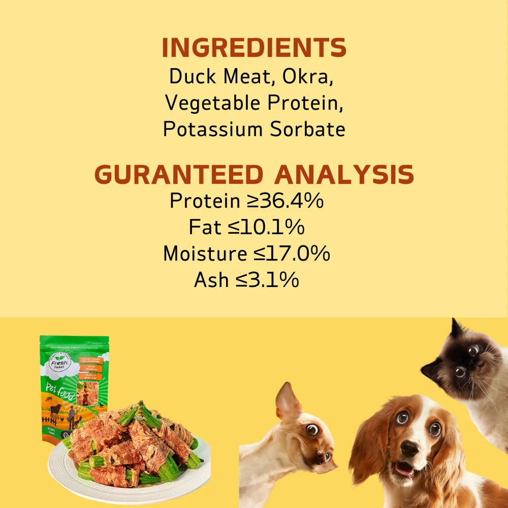Wrapped Okra All Natural Ingredients Natural Dog Treats