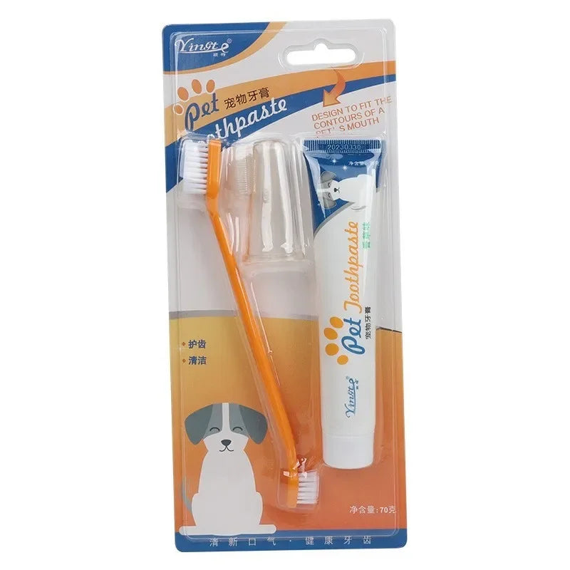 Universal Toothpaste Toothbrush Set Dog Dental Care Pet