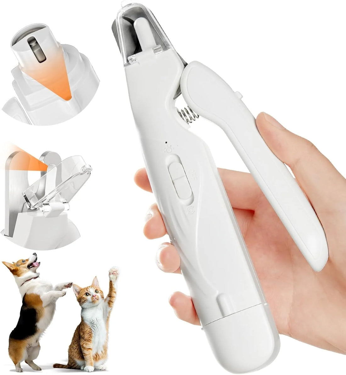 Pet Nail Clippers Quiet Pet Nail Grinder Grooming Tool