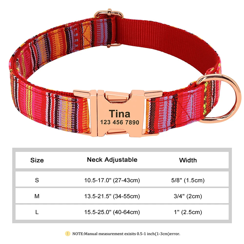 Personalized Dog Accessories Nylon Printed Dog Leash