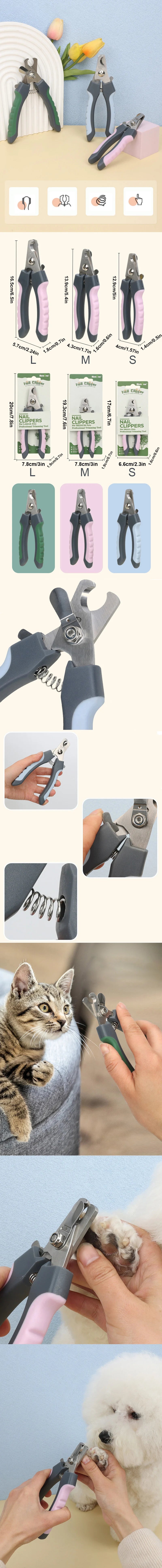 Pet Cat Dog Nail Clippers Stainless Steel Grooming Nail Clipper