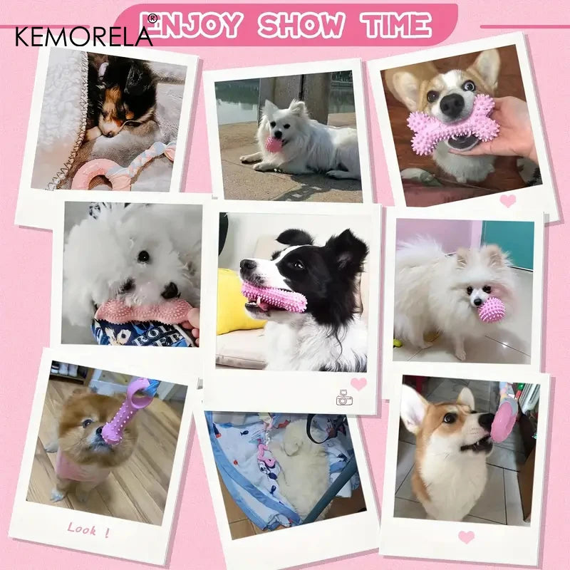 Dog Chew Toys For Cleaning Teeth Soft Rubber Funny