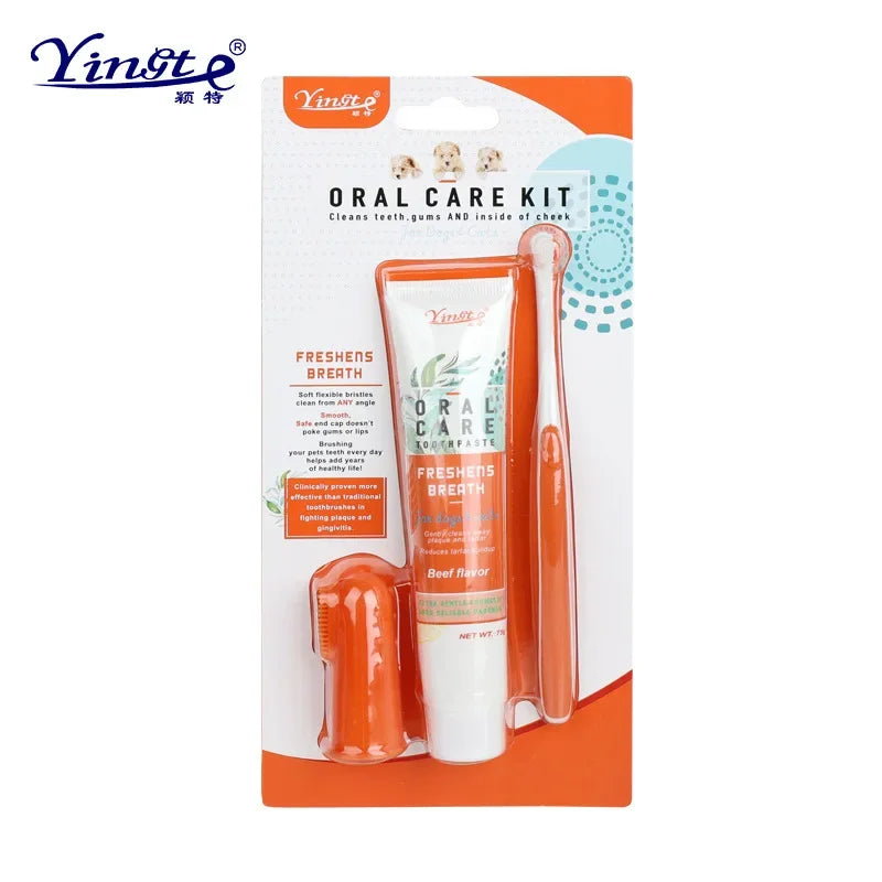 Universal Toothpaste Toothbrush Set Dog Dental Care Pet