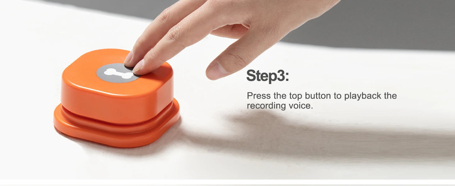 Mewoofun Dog Buttons with Rubber Mat Recordable Dog