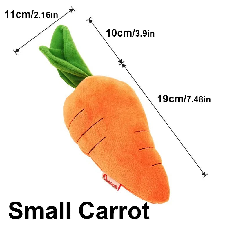 Dog Toy Pet Carrot Plush Toy Vegetable Chew Toy