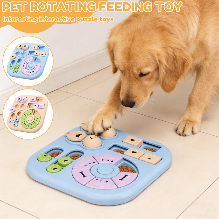 Interactive Dog Puzzle Toys Plastic Treat Dog Toys