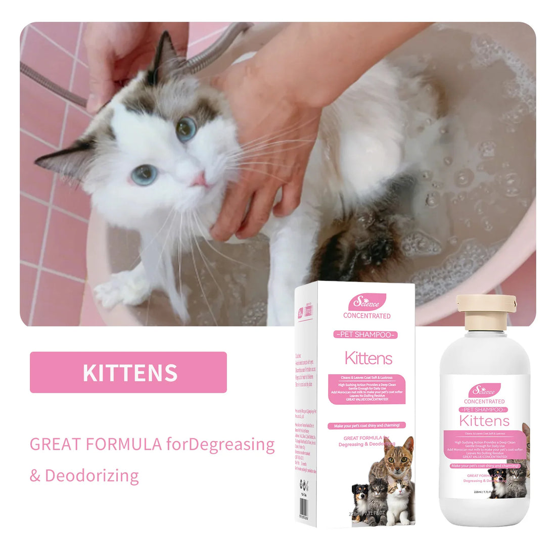 Pet Grooming for Sensitive Skin  Hypoallergenic Shampoo