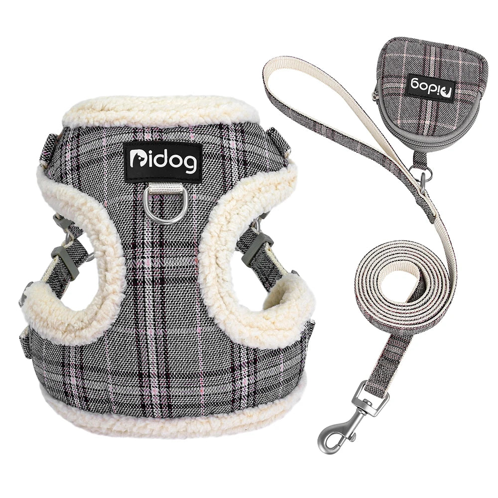 Breathable Dog Harness Leash Bag Set Leash Pet Collar