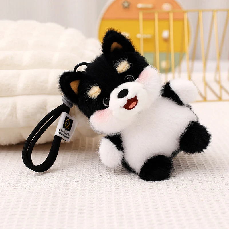 Dog Plush Toy Pendant Teddy Husky  Dolls Car Decor