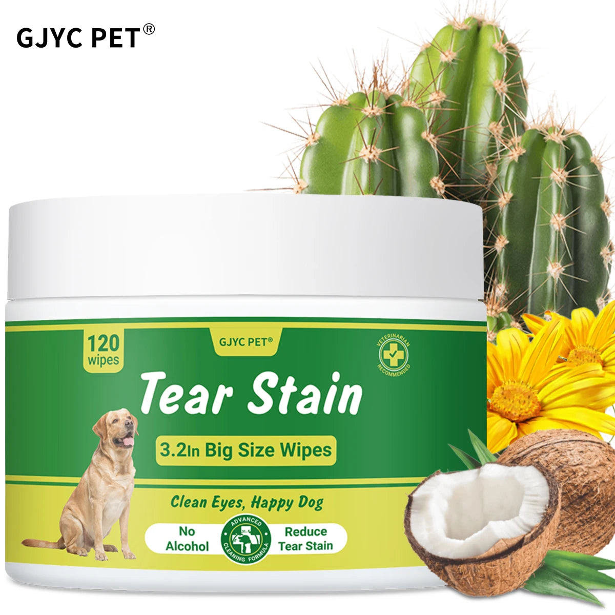 PET Large Size Pet Eye Wipes Tear Stain Remover Care