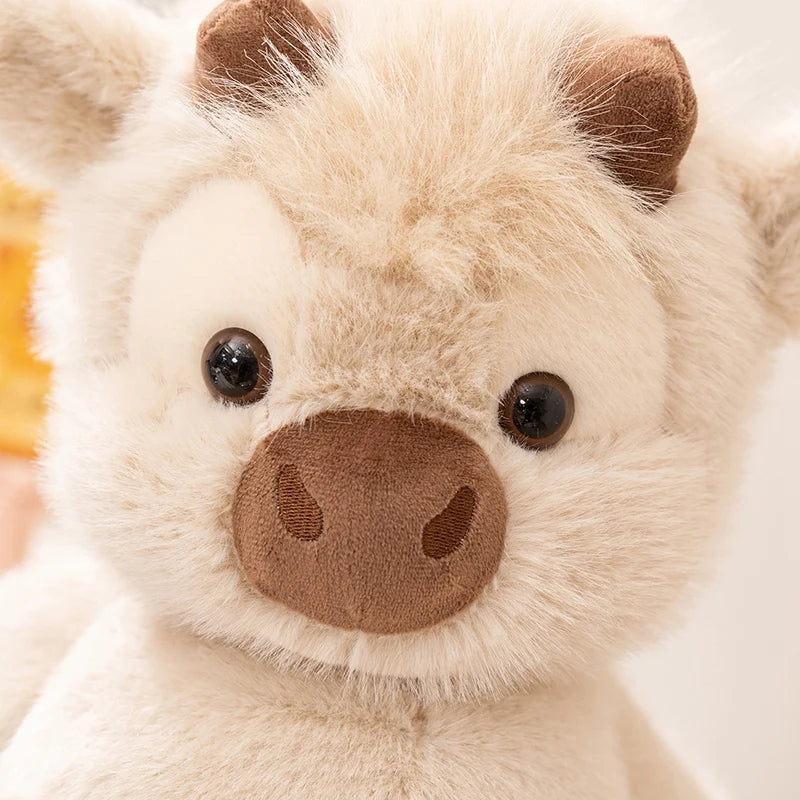 Adorable Highland Cattle Plush Toy  Stuffed Animal