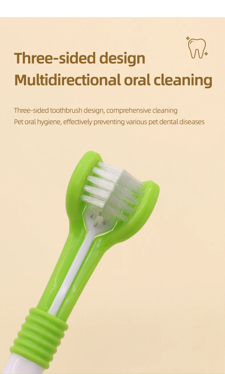 Pet Toothbrush Dog Plastic Toothbrush Removing Dental Care