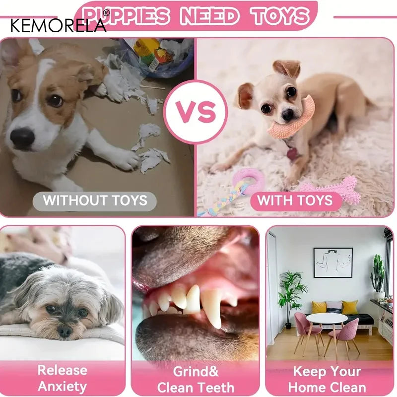 Dog Chew Toys For Cleaning Teeth Soft Rubber Funny