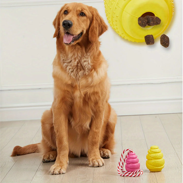 Durable Rubber Dog Chew Toy with Treat Treat Dog Toys